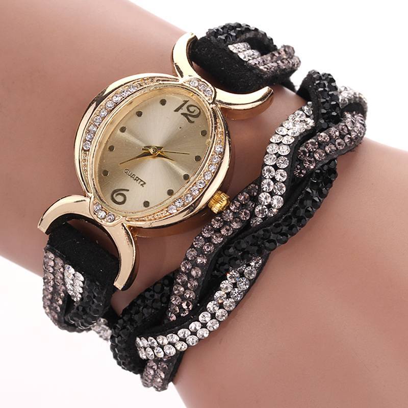 77 Fashion Hot Selling Casual Summer Style Fabric Bracelet Wristwatch Watch Women Watches Relogio Rhinestone Watch