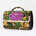 Ethnic Style Embroidery Flower Women 2016 New Trendy Shoulder Bag Pillow shaped Flap Hand held Crossbody