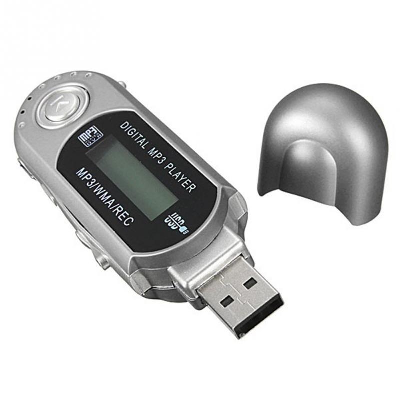 Small Size Muliti 32GB USB 2 0 MP3 Players Flash Drive Memory Stick LCD Mini Sports MP3 Music 