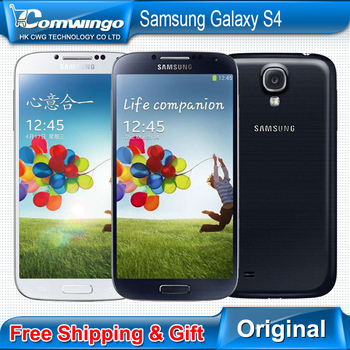 Телефон Samsung, разблокированный Galaxy S4 SIIII i9500 16 гб / 32 гб ROM четвёрка - ядро 13MP камера четырёхъядерный NFC GPS отремонтированный