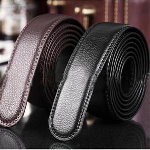 Fashion Designer Faux Leather 108 5cm Length Men s Casual Belt Solid Simple No Buckle Belt