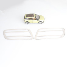 Car front Fog Light Lamp Cover Stainless steel trims 2pcs Fit For Mazda 6 M6 accessories
