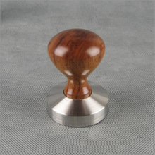 1 PC YF 06 Espresso Coffee Tamper Wooden Handle with stainless stell base 49MM 51MM 53MM