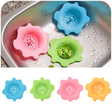 1Pc Basin Sink Strainer Filter Drain Stopper with Plug Kitchen Accessories Random Color # 26026