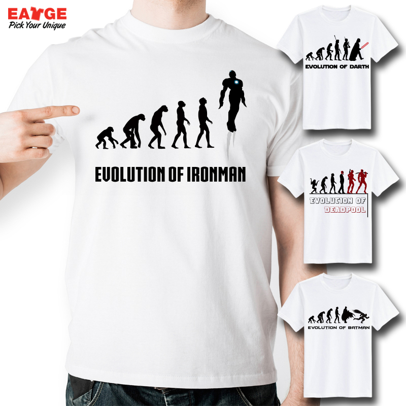 EATGE Original Creative Evolution Series T Shirt Funny Bat Fashion Cool T shirt Novelty Printed