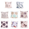 cheap price 45cm 45cm flower and leaf shape polyester material decorative comfortable cushion cover with invisible