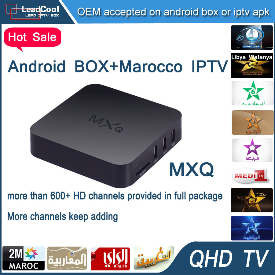 Android Smart Tv Set Top Box MXQ Internet Tv Set Top Box With 1 Year Qhdtv Iptv Account Include Bein Sport Canal Sky Box Office