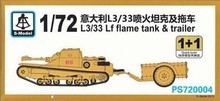 S-modelo 1/72 PS720004 italiano L3 / 33 Lf tanque de la llama y remolques ( 1 + 1 )