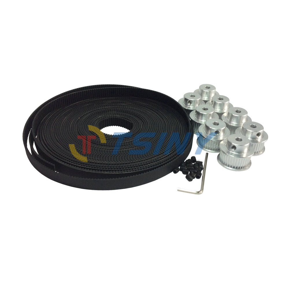 HTD 2GT Timing Belt Alloy Pulley 40 Teeth Bore 5mm 8mm 8pcs Teeth Width 10mm GT2