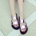 2016 new summer fashion platform shoes Women flat beach slippers sandals
