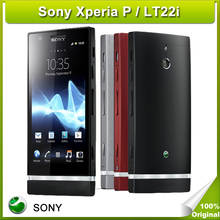 Original Sony Xperia P LT22i Unlocked Cell Phone Android OS GPS 8MP 1GB 16GB Dual-Core Refurbished Mobile Phone Free Shipping