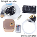 16W RGBW RF remote TWINKLE LED Fiber Optic Star Ceiling Light Kit 335pcs 0 75 1