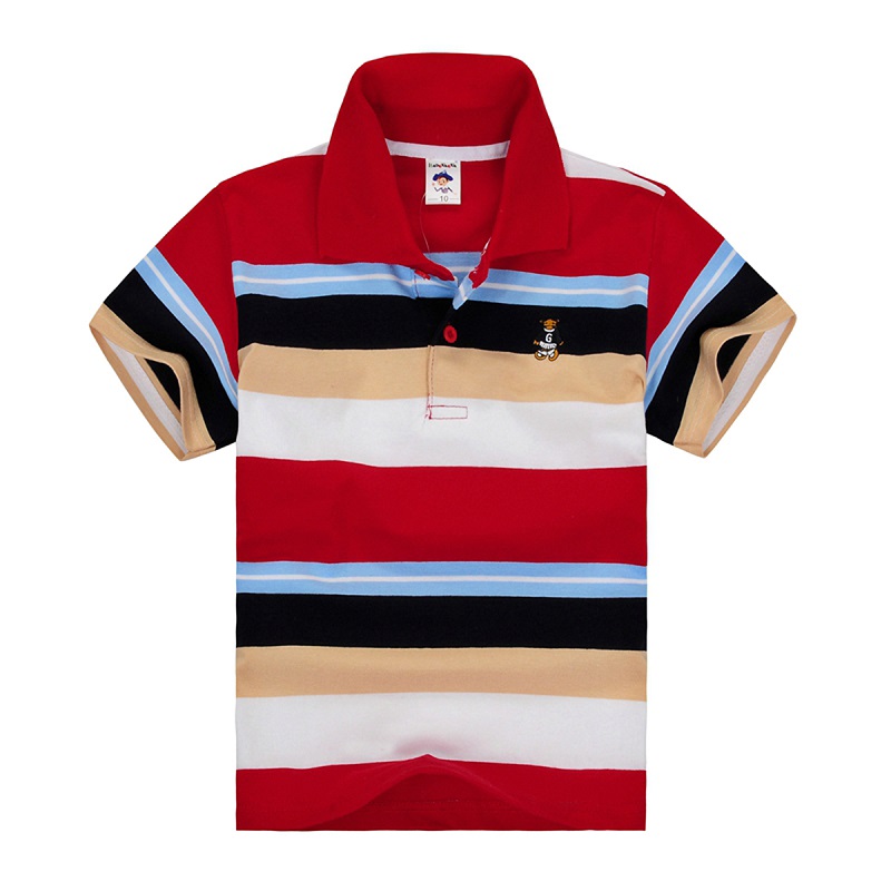 Top quality boys girls polo shirt for kids brand baby little toddler big boy clothes summer