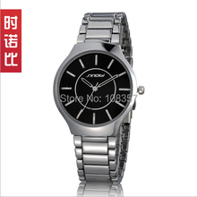 Sinobi clásico de moda los amantes de acero ‘ reloj de cuarzo minimalista relojes hombres mujeres vestido relojes para pareja reloj mujer hombre 9442