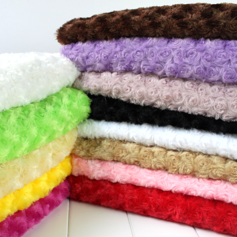 Big Sale, ROSE/ROSETTE SWIRL MINKY FABRIC CUDDLE VELBOA PV plush fabric