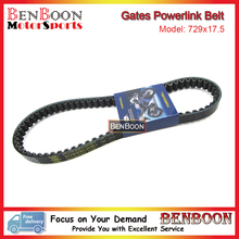 Gates Powerlink Drive V-Belt 729×17.5 for GY6 50cc 139QMB Engine Chinese Scooters ATV and Go Kart Baotian Sunl Roketa Romet Baja