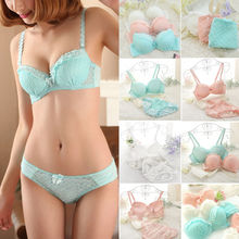 Sexy Women Lingerie Underwear Lace Adjustable Bra + knickers Panty Set