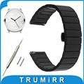 20mm Stainless Steel Watch Band Quick Release Strap for Ticwatch 2 42mm Butterfly Buckle Wrist Belt