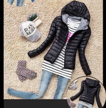 5 Color 2015 New Winter Jacket Women Outerwear Slim Hooded Down Jacket Woman Warm Down Coat