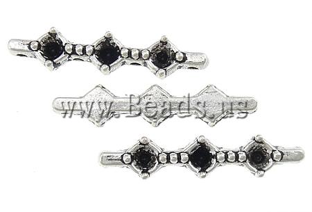 Free shipping!!!Zinc Alloy Spacer Bar,Gift, antique silver color plated, 4-strand, nickel, lead & cadmium free, 6x28x4.20mm