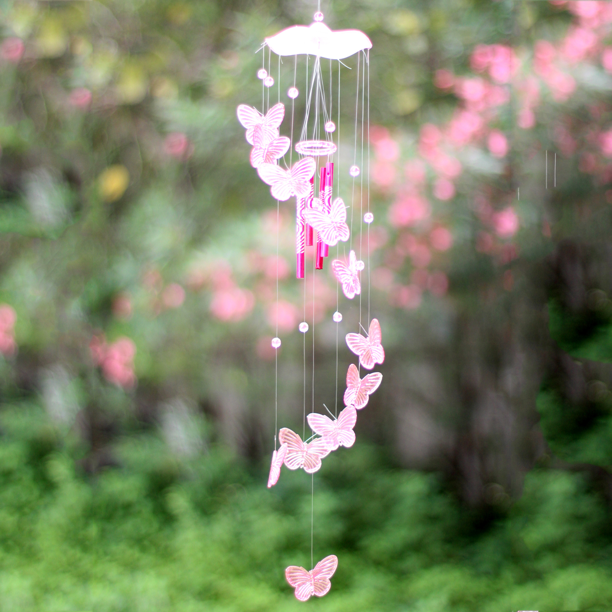 Romantic Wind Chimes Hanging Ornament Metal Dream Creative Plastic Aeolian Bell 