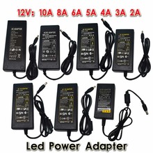 New 12V/24V 2A/3A/4A/5V/6A/8A/10A AC 100V-240V Converter Adapter Power Supply Transformer for 5050 3528 5630 LED Strip Light