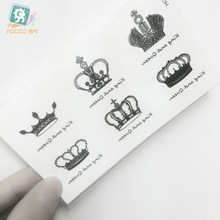 New Creative Design Crown Pattern Temporary Tattoos Arm And Wrist Women Men Style Disposable Waterproof Flash