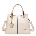 Trendy Designer Handbag Solid Color Heart Ornamet Bag Ladies Inexpensive Elegant Luxury Women All match Shoulder