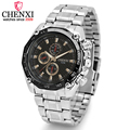 CHENXI Brand Fashion Man Business Watches Stainless Steel Sport Wristwatches Men Quartz Water Resistant Watch relogio