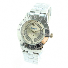 2015 venta caliente envío gratuito + nueva llegada de Pan Rhinestone Simple relojes de cuarzo negocio de la mujer + 3 estilos, 5 colores