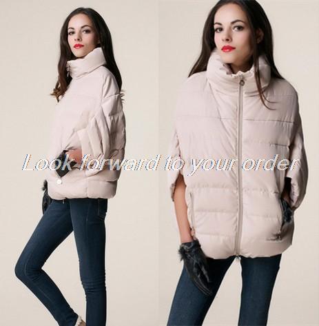 2014 sale full new ladies fashion down coat winter jacket outerwear Bat sleeve in thick women