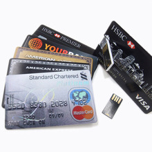 A-0 New Bank Credit Card Shape USB Flash Drive Pen Drive Funny Memory Flash Stick,Free Shipping 64G