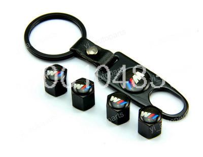 Bmw tire valve caps with wrench keychain #2