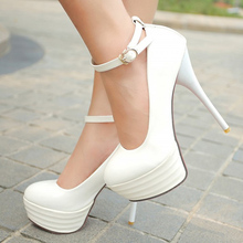 Red Bottom High Heels Women Shoes White Bridal Shoes Sexy Red Sole Ultra High Heels Night Club Woman Platform Heels Big Size 42