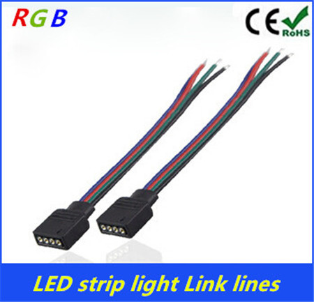 1Pcs 4pin PCB board connector wire LED RGB Light Strips 4 pin Female Connector Wire Cable