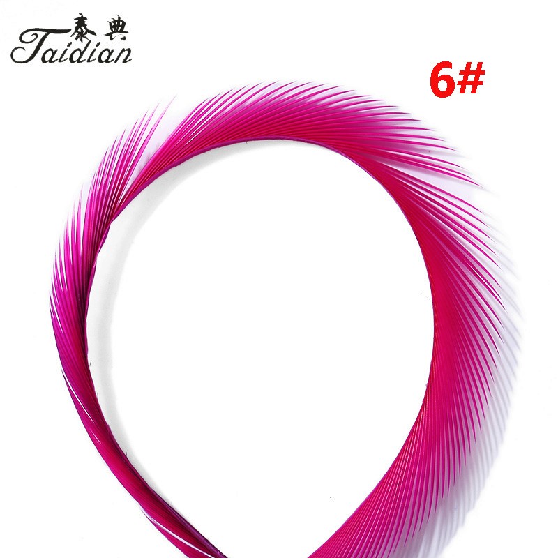 Goose Feather Hot pink YM-0013 7-9cm 6# 