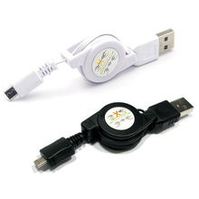 Newest Micro USB A to USB 2.0 B Male Retractable Data Sync Charger Cable Cord