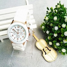 Geneva Quartz Watch Women 2015 New Luxury Fashion Designer Ladies Sports Brand Silicone Jelly Watches Summer