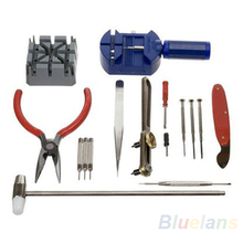16 unid/set Watch Repair Tool Kit banda correa del Pin del removedor del acoplamiento volver herramientas abridor reloj 027A zancudo 313D