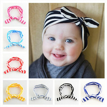 Headwear Vintage Knotted Bow Headband Baby Girl Headband Infant Hair Headband Baby Turban Hair Accessories Head Bandsw–137