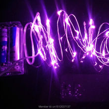 Purple 2M 20led Silver String Lights