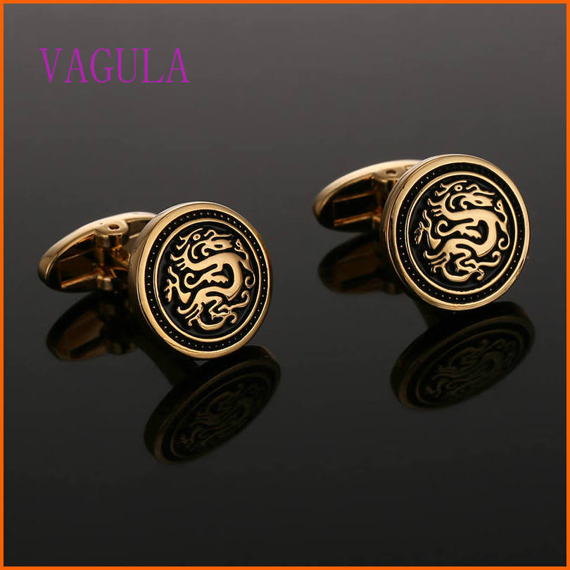 Super Quality VAGULA font b Men b font French font b Shirt b font Cufflink Round