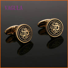 Super Quality VAGULA font b Men b font French font b Shirt b font Cufflink Round