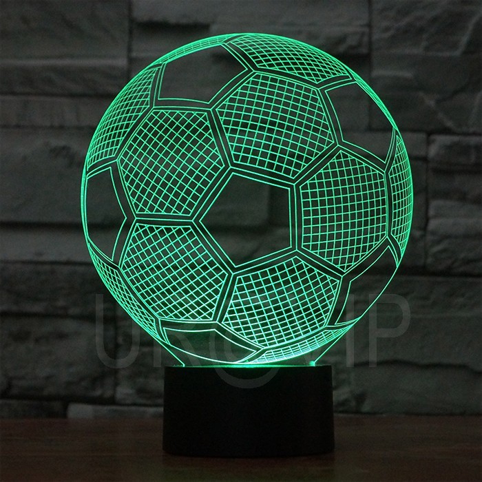 JC-2882 Amazing 3D Illusion led Table Lamp Night Light with football shape (2)