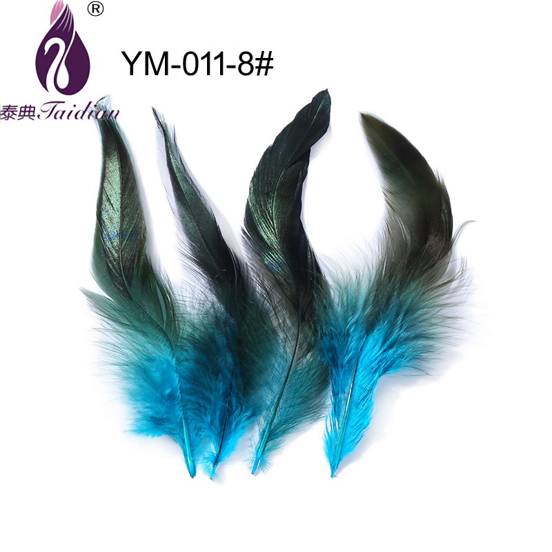Natural rooster feather dyed plumage Ym-011-8#