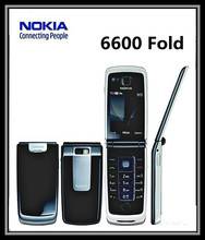 6600F Original Refurbished Unlocked Nokia 6600 Fold Mobile Phone Blue Black Color with Russian keyboard or