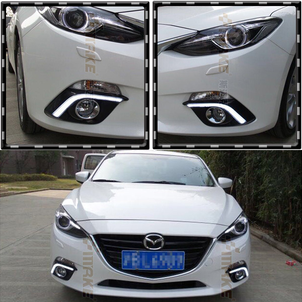 , 2x  DRL        foglight  2013 2014 Mazda3 Axela