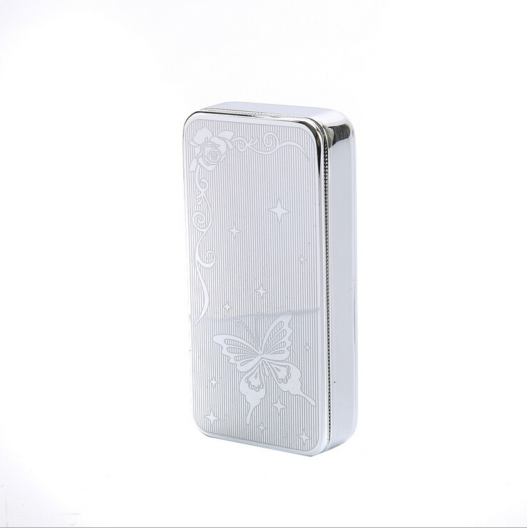 New 23 Style Lighters Windproof Ultra thin Metal Pulse Charge USB Lighter Electronic Cigarette Lighter for