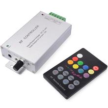 12V/24V 12A 18Key Aluminium Music Voice Controller RF LED stripe Strifen 3528 5050 RGB LD247-SZ