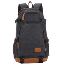 Squirrel fashion canvas men s daily travel duffle backpacks for laptop Korean style vogue hipster versatile